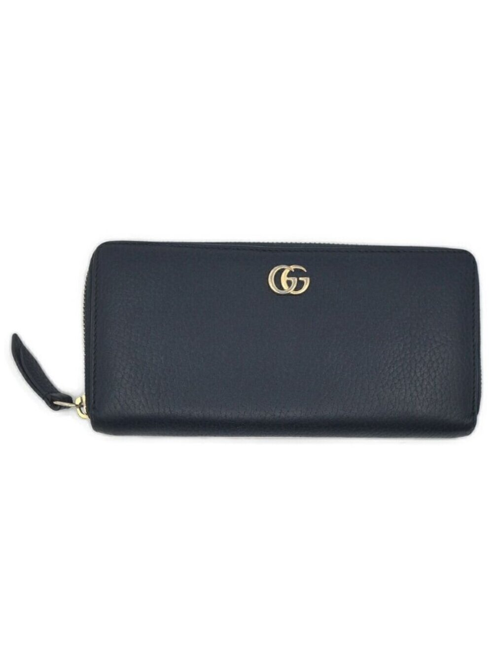 Gucci Double Zip Around Wallet Black Gold